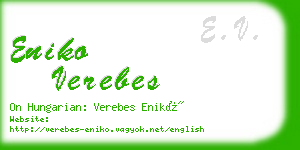 eniko verebes business card